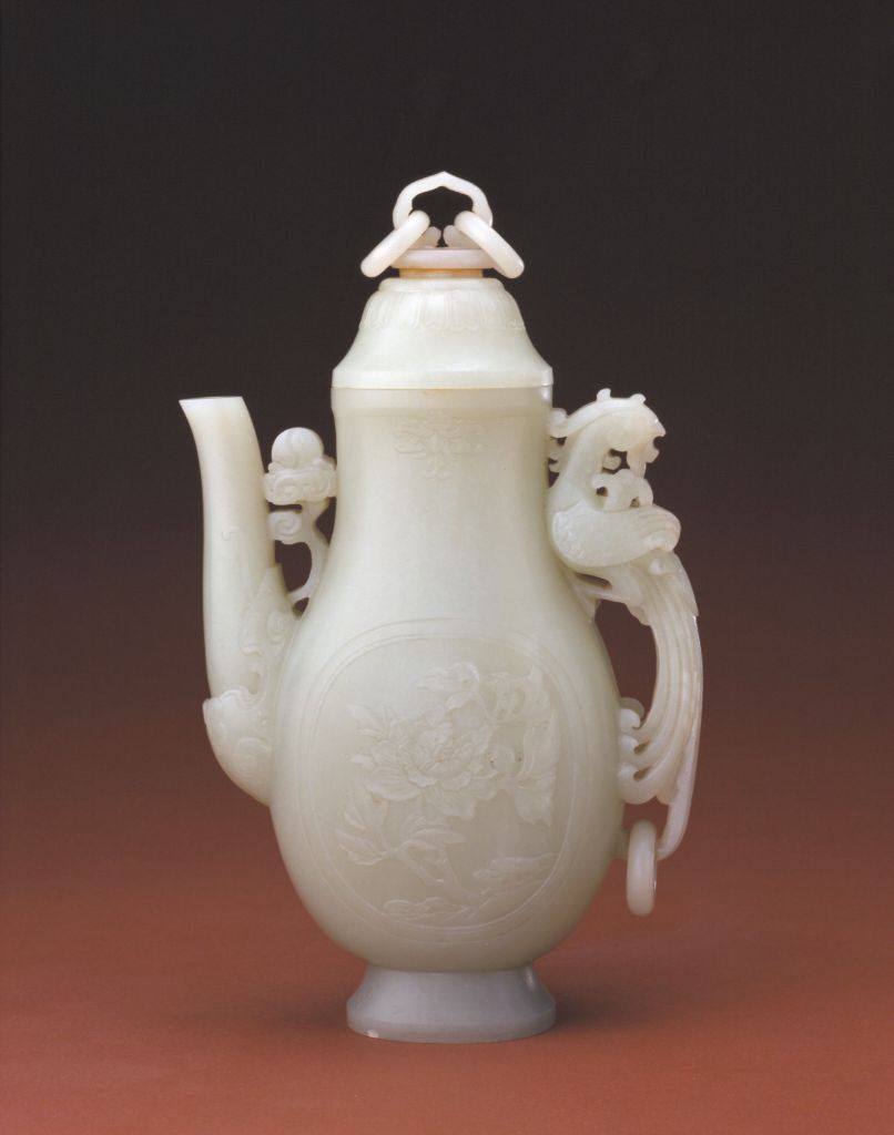 图片[1]-Jade phoenix handle kettle-China Archive